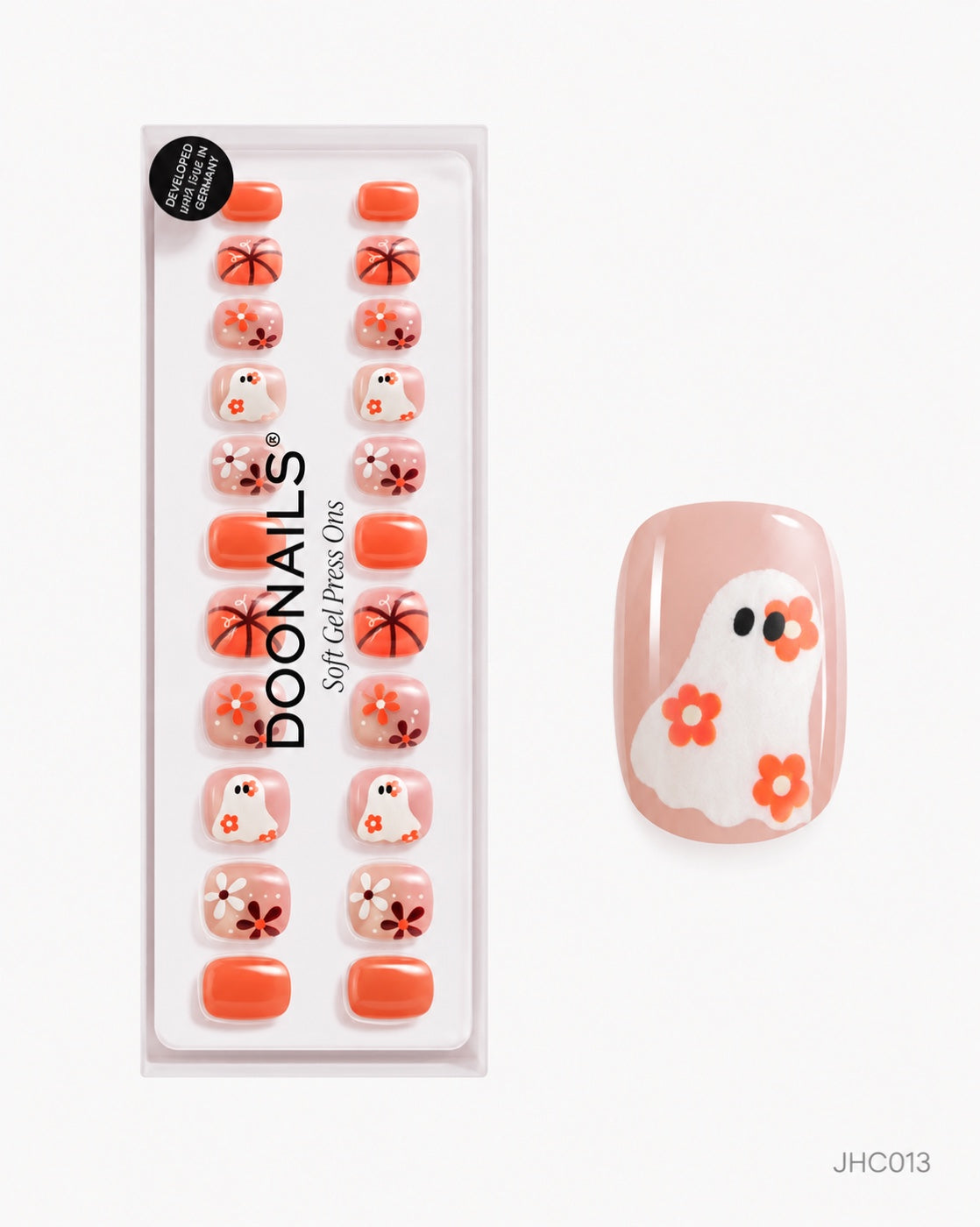 Orange høstmiks – kort firkantet – pakke – JHC013