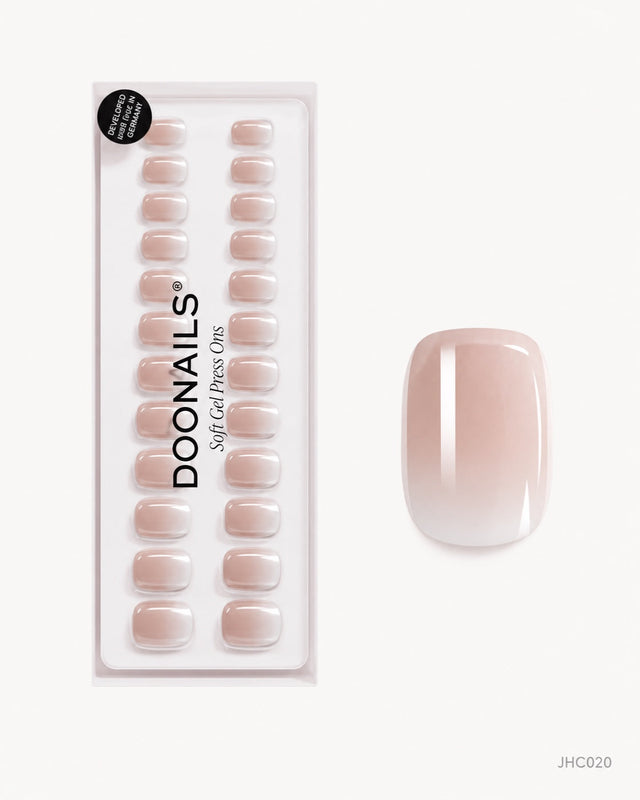 Nude ombré – kort firkantet – pakke – JHC020