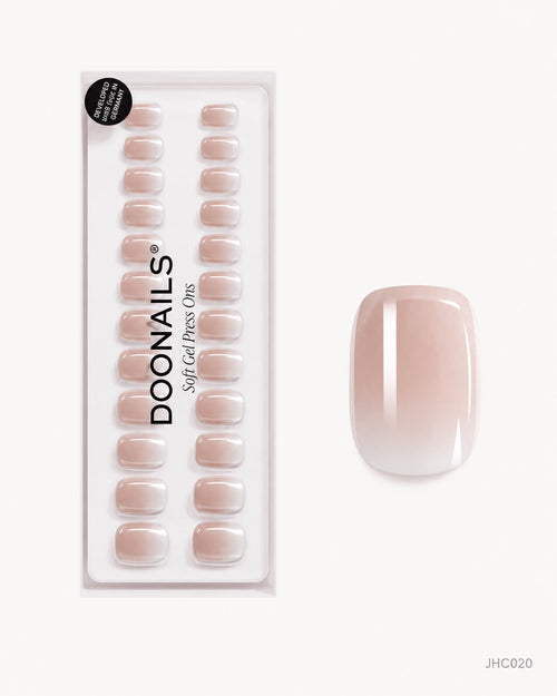 Nude ombré – kort firkantet