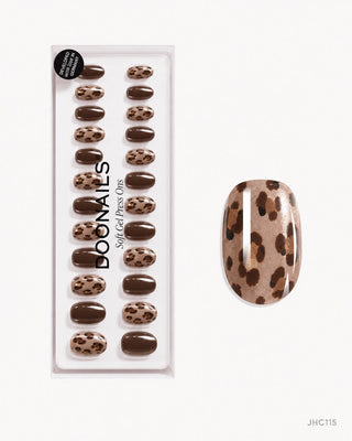 Brun leopard – middels lang mandel
