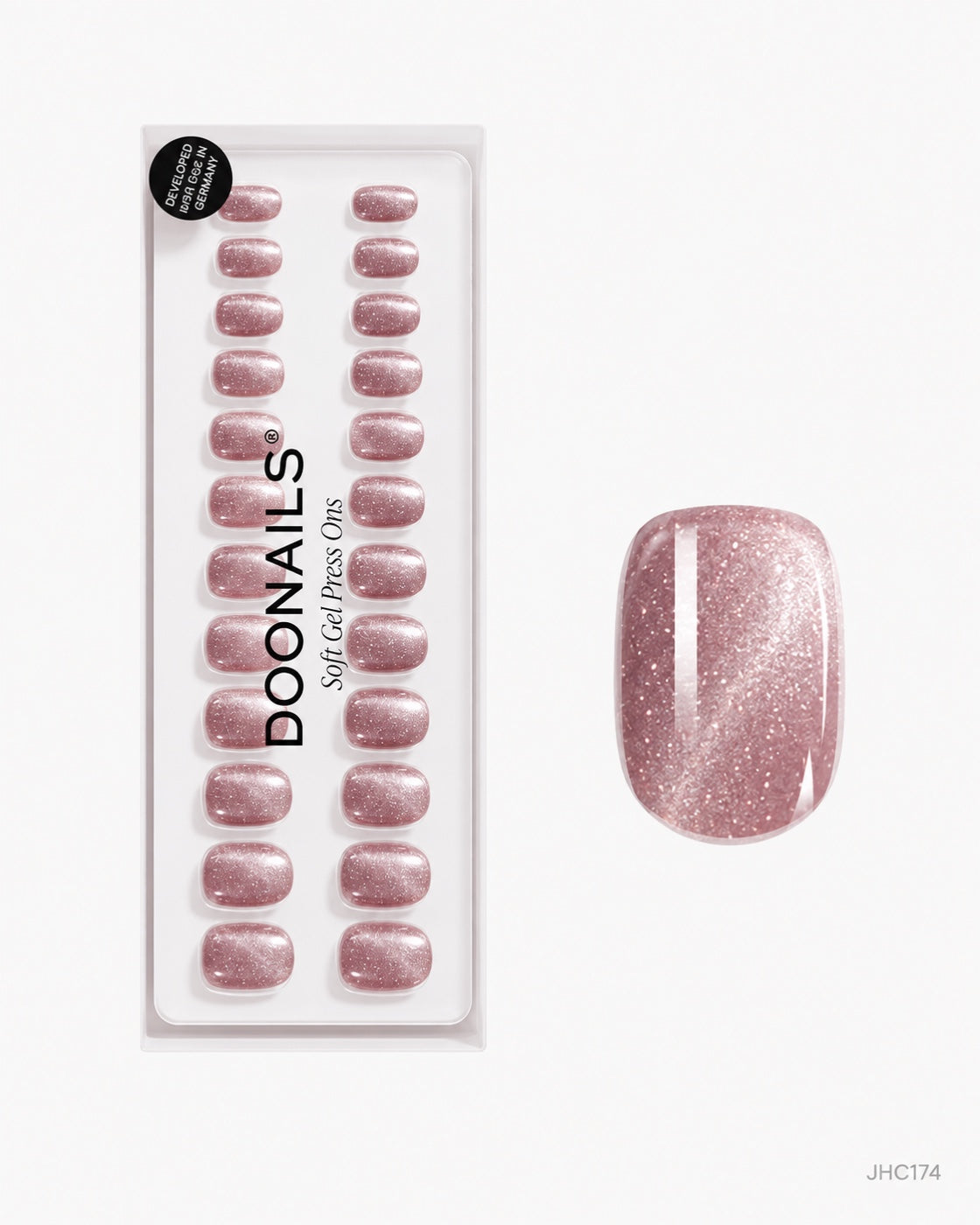 Roséskimmer – kort rund – pakke – JHC174