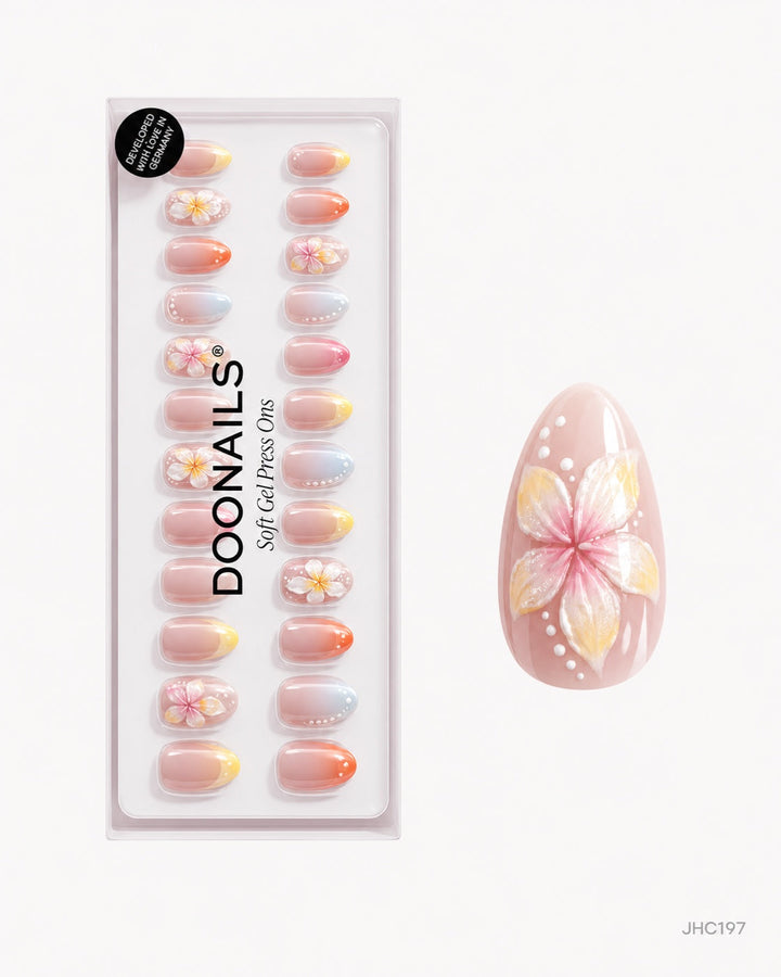 Pastellblommor – middels mandel – pakke – JHC197