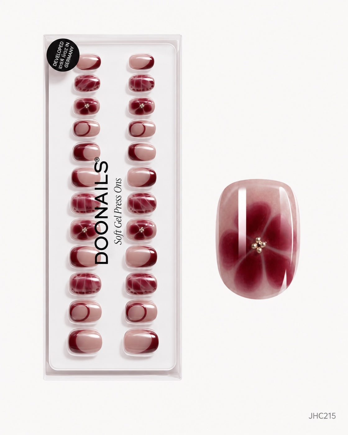 Vinrød mix – kort rund – pakke – JHC215