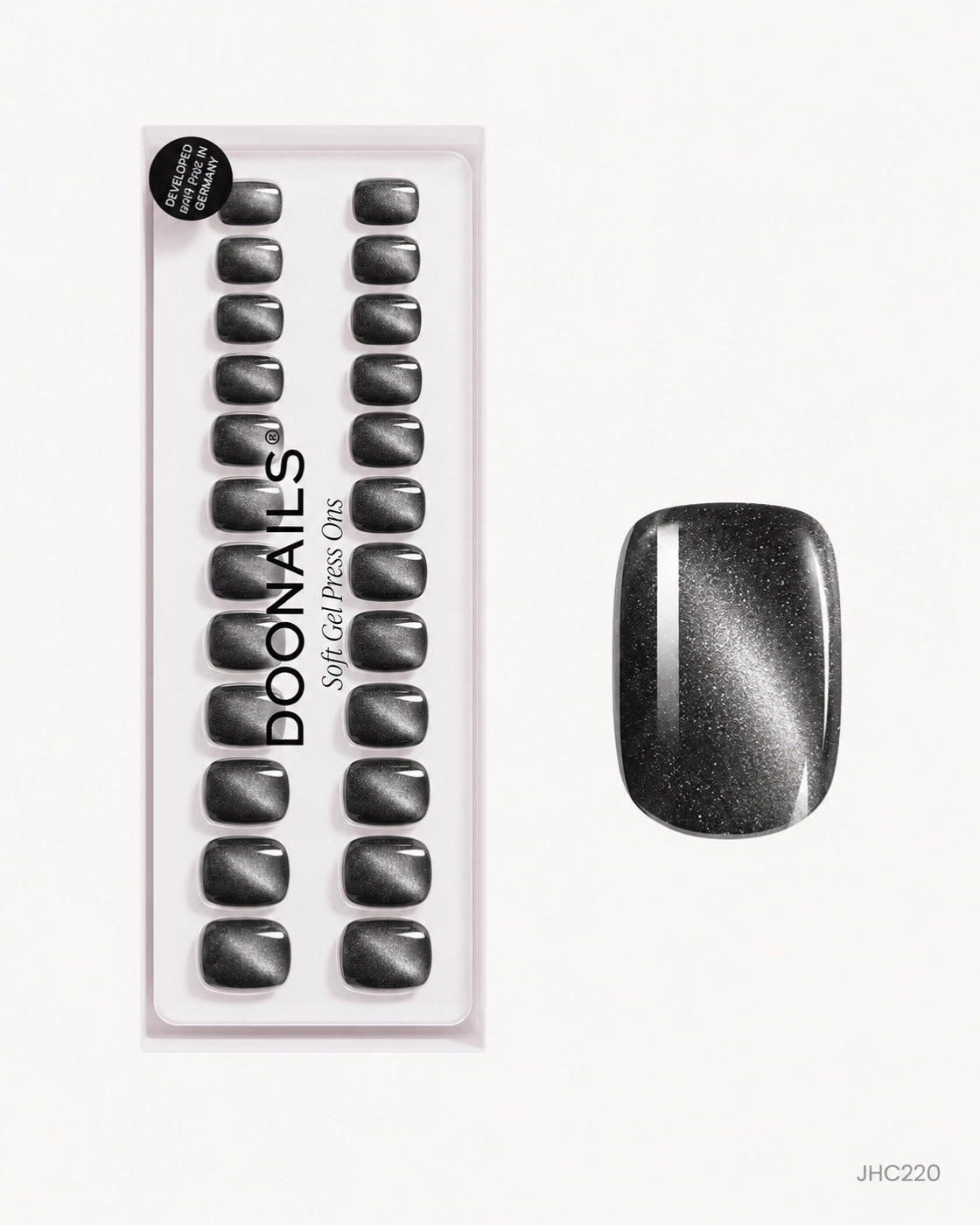 Silversvart skimmer – kort firkantet – pakke – JHC220