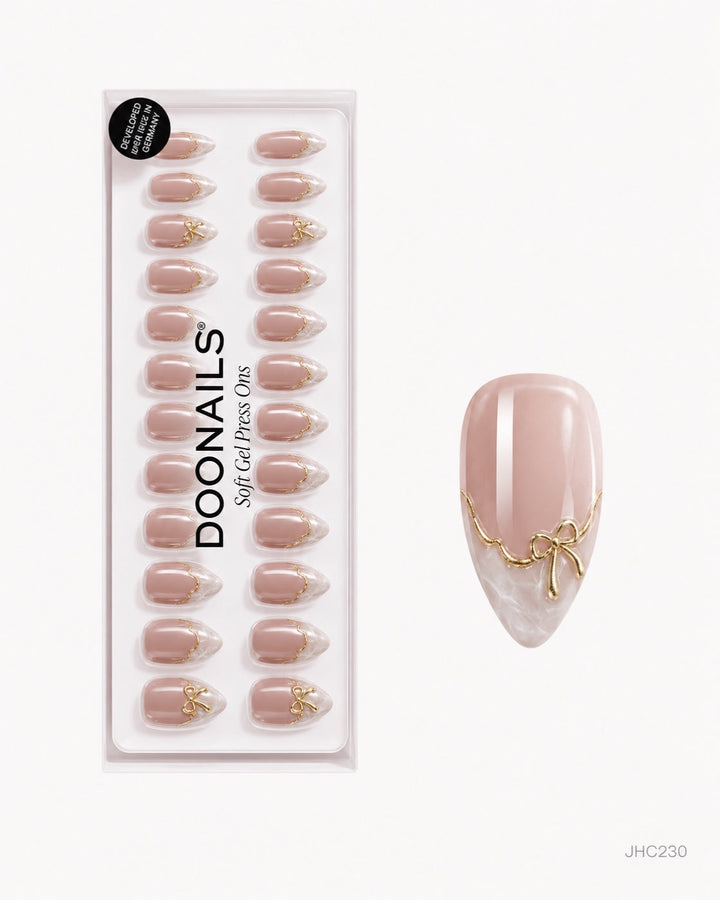 Nude & gulldetaljer – middels mandel – pakke – JHC230