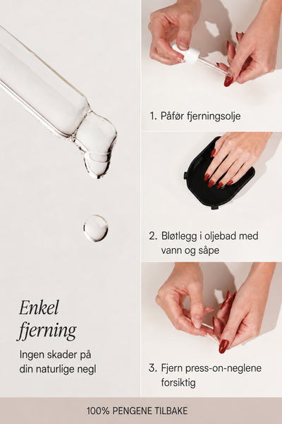 Enkel fjerning av press-on-negler