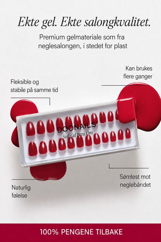 Ekte gel. Ekte salongkvalitet.